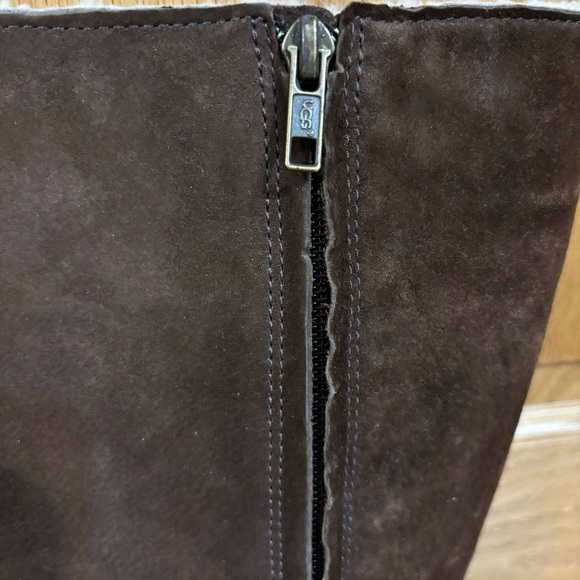 UGG Australia brown suede leather knee high winter boots - Picture 11 of 13